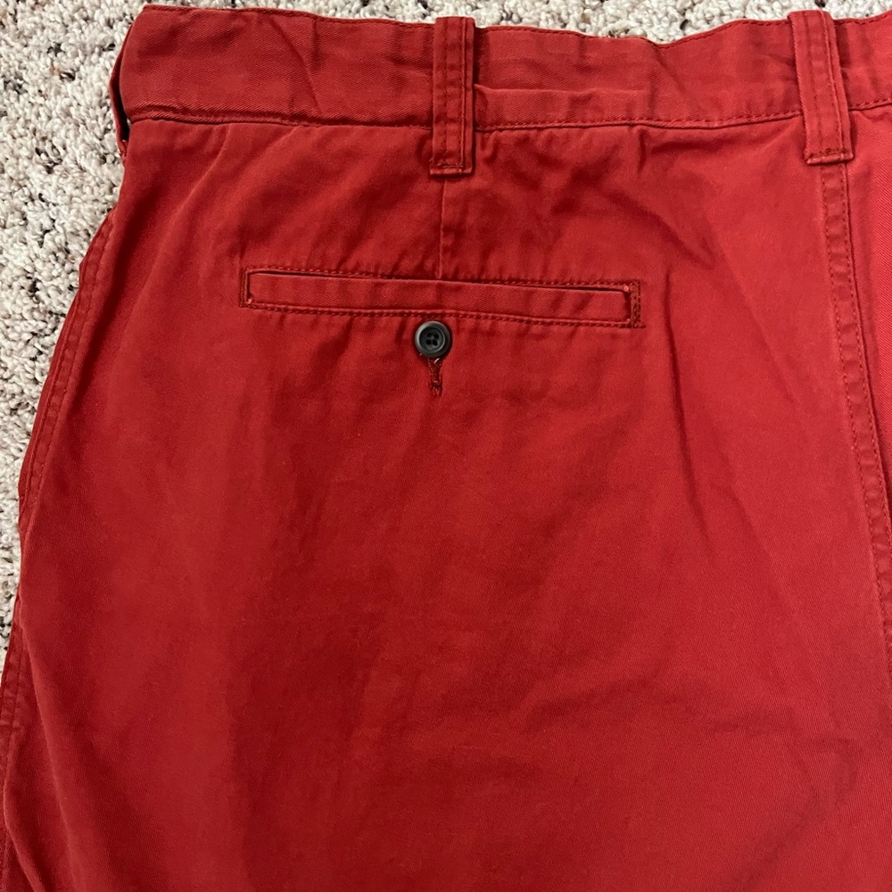 The Foundry Supply Co Chino Pants | Waist 48 | Red | 100% Cotton - Picture 12 of 13